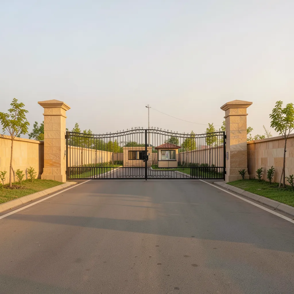 Entrance of a gated residential colony (artist's impression)